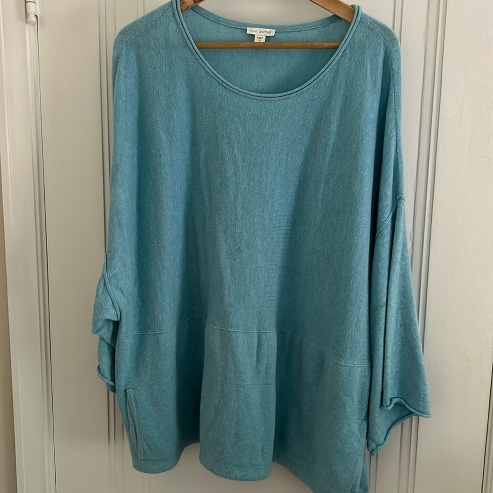 Love Pure Jill cotton kimono sweater.